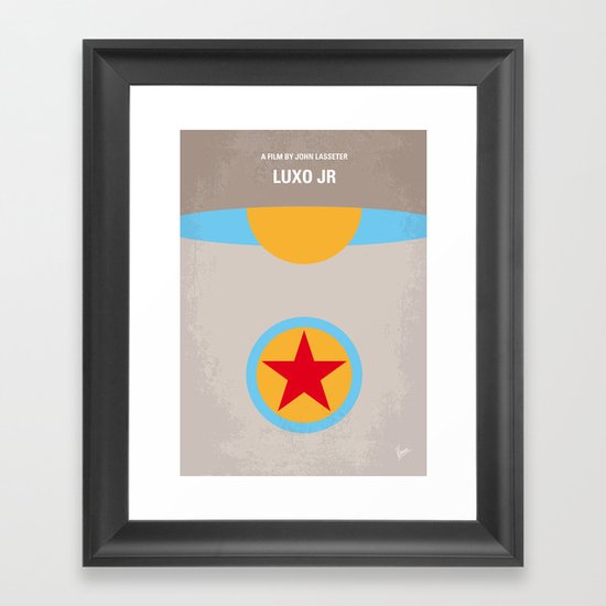 No171 My LUXO JR minimal movie poster Framed Art Print