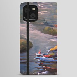 Kayak River Day iPhone Wallet Case