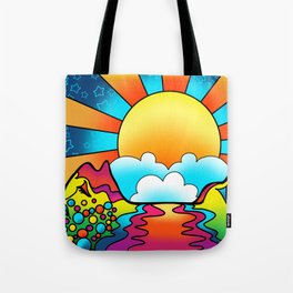 sunset - peter max inspired Tote Bag