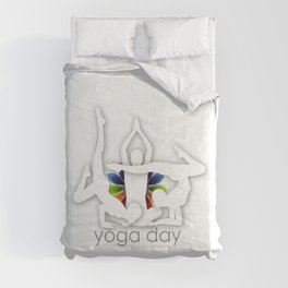 Yoga meditation Chakra or aura colors ayurvedic spiritual wellness Comforter