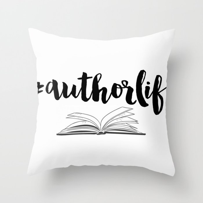 #authorlife Throw Pillow