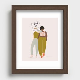 Love is Love Recessed Framed Print