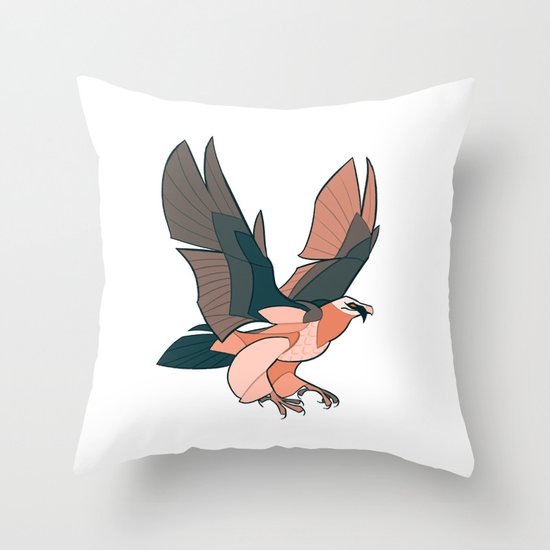 Lammergeier Throw Pillow