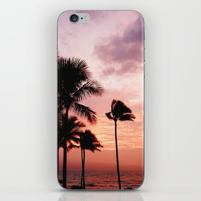 Palm Tree Sunset iPhone Skin