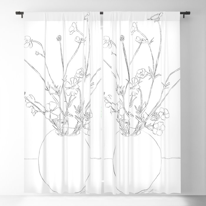 Blooming Wildflowers  Blackout Curtain