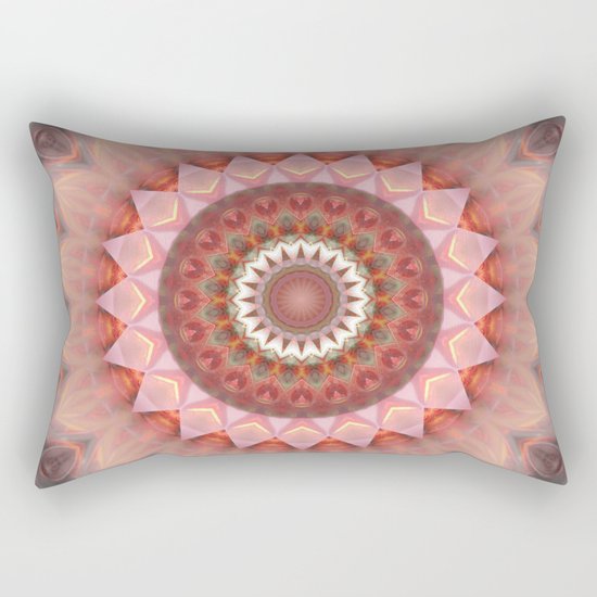 Mandala Teenage Girl Rectangular Pillow