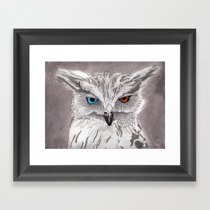 not impressed owl Framed Art Print