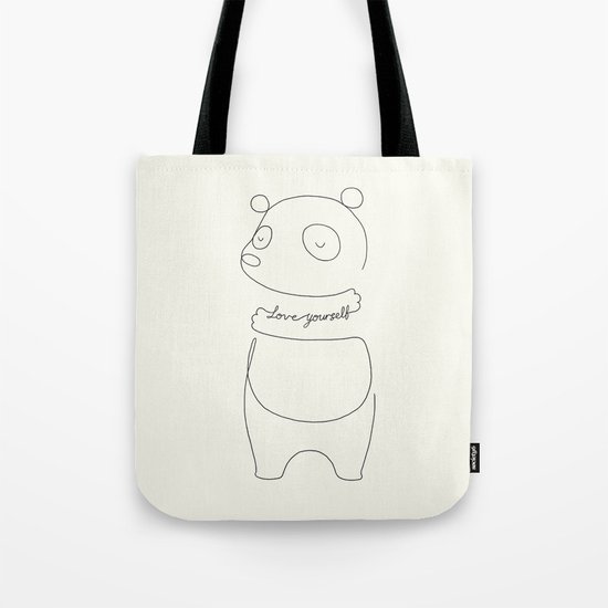 Love Yourself Panda Tote Bag