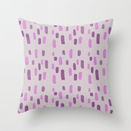 Abstract purple shapes Throw Pillow