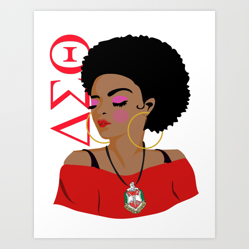 Delta Sigma Theta Divine Nine Series Art Print By Cldgraphics80