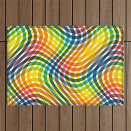 Abstract Colorful Pattern Design. Outdoor Rug