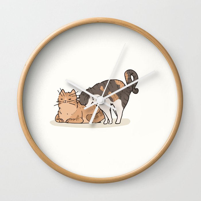 Cuddly Cats Wall Clock