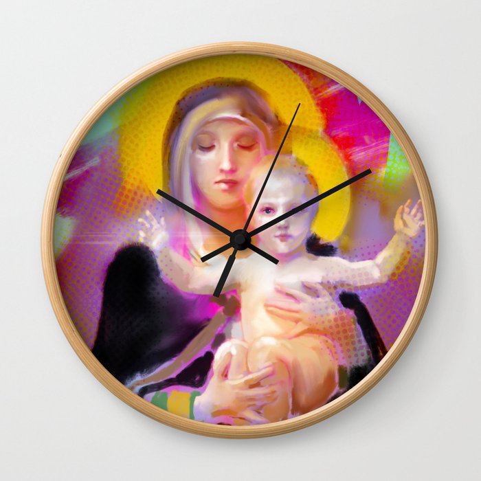 Our Lady Luminescence  Wall Clock