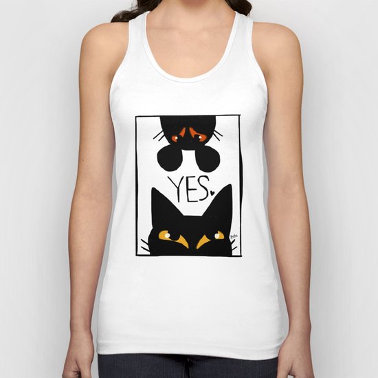 Cat and mouse Unisex Tank Top