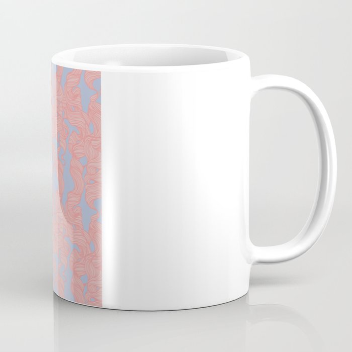 Trailing Curls // Pink & Blue Pastels Coffee Mug