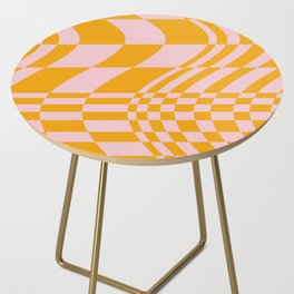 Abstraction_OCEAN_WAVE_YELLOW_ILLUSION_LOVE_POP_ART_0615A Side Table