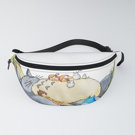 Ghibli forest illustration Fanny Pack