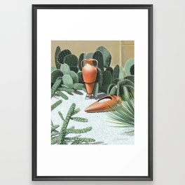 Mediterranean Garden Framed Art Print