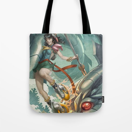 Nazha vs Sea Dragon Tote Bag