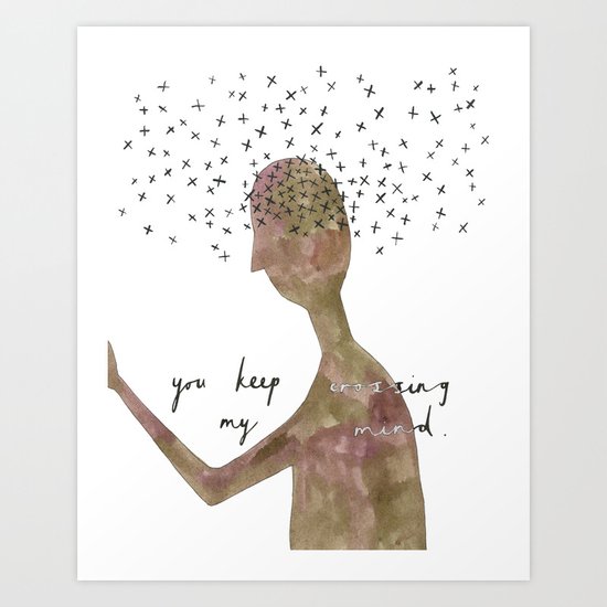 On My Mind Art Print