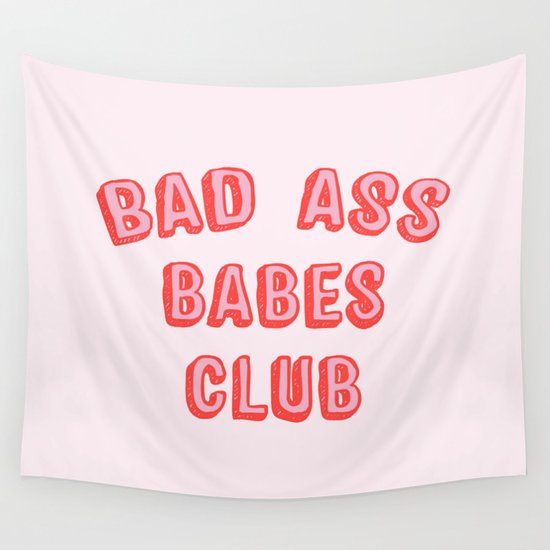 BAD ASS BABES CLUB Wall Tapestry