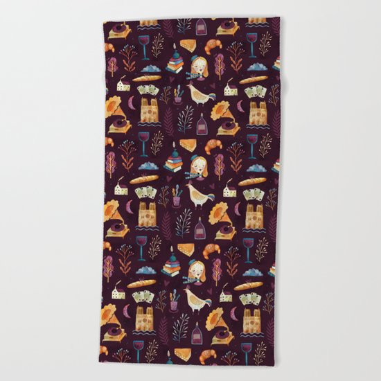 French spirit Beach Towel