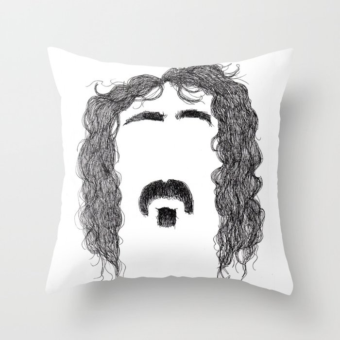 Frank Zappa Throw Pillow