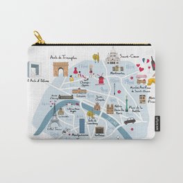 paris map Carry-All Pouch