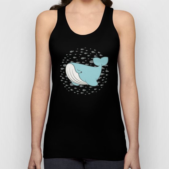 lou, the whale Unisex Tank Top