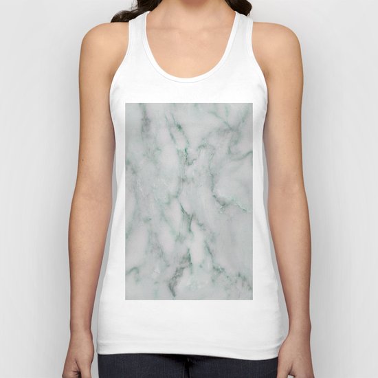 Ariana verde - smoky teal marble Unisex Tank Top