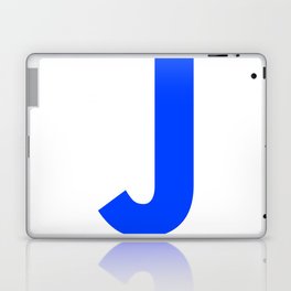 Letter J (Blue & White) Laptop Skin