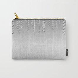 Silver glitter Carry-All Pouch