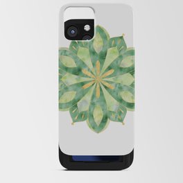Floral Watercolor Mandala iPhone Card Case