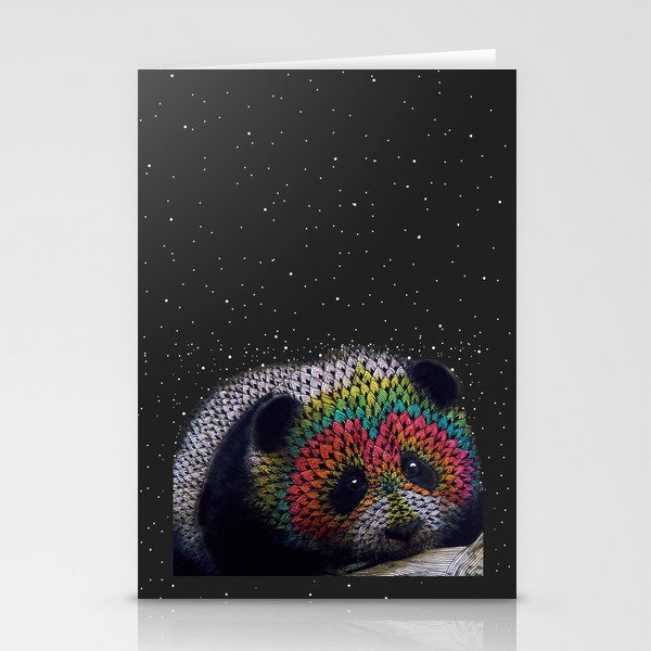 Rainbow Panda Stationery Cards