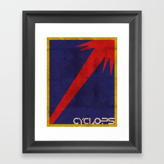 Minimalist Cyclops Framed Art Print