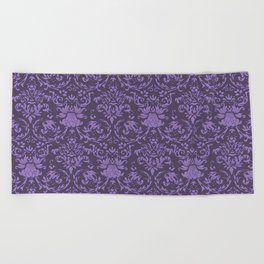Purple Victorian Gothic Beach Towel