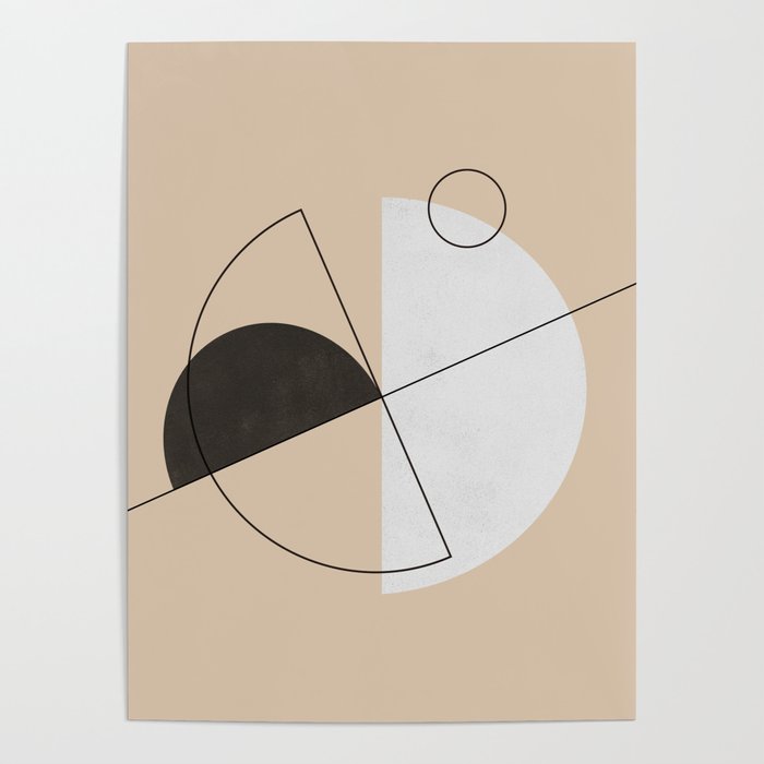 Abstraction_BAUHAUS_GEOMETRIC_CIRCLE_CYCLE_LOVE_POP_ART_0606A Poster