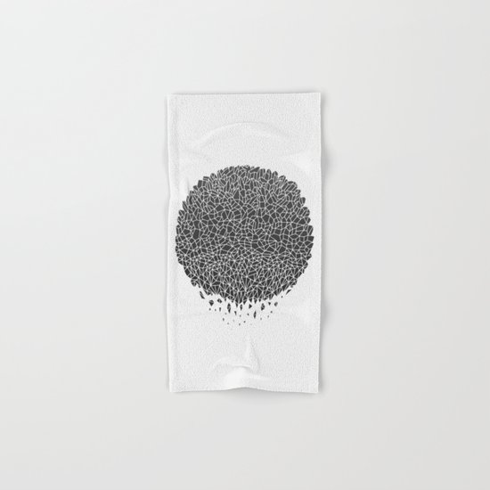 Black Sphere Hand & Bath Towel