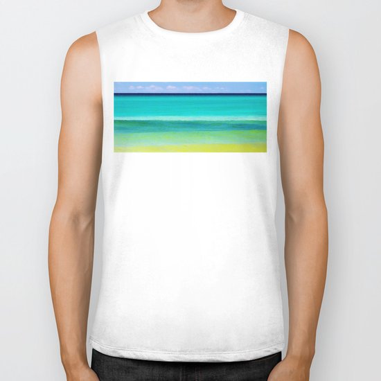 the colors of the sea Biker Tank