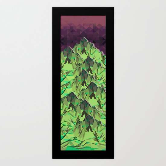 The Great, Great Night Mountain No. 5 Art Print