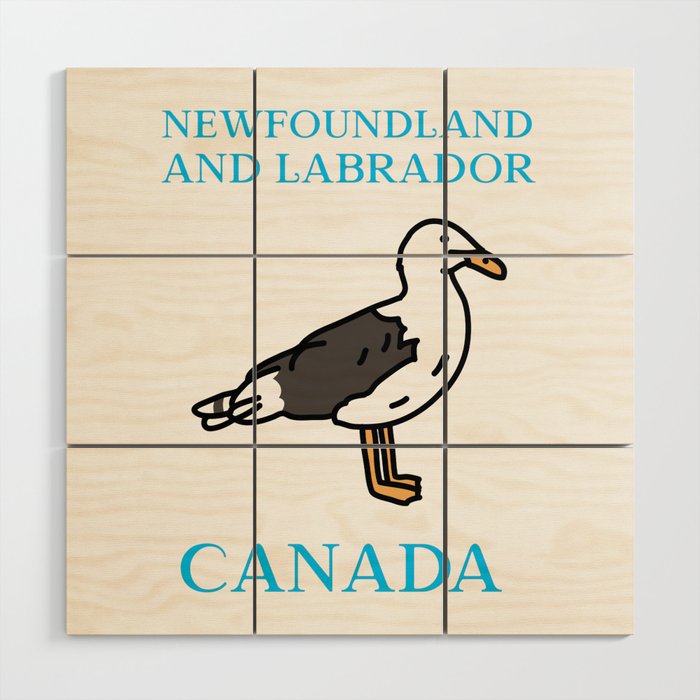 Newfoundland and Labrador, Seagull Wood Wall Art