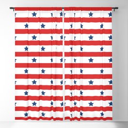 Stripes And Stars Modern Collection Blackout Curtain