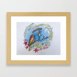 Rainbow Bird Framed Art Print