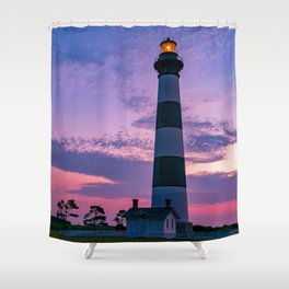 Bodie Island Lighthouse Outer Banks North Carolina Beach Sunrise Shower Curtain
