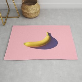 banana on pink Rug