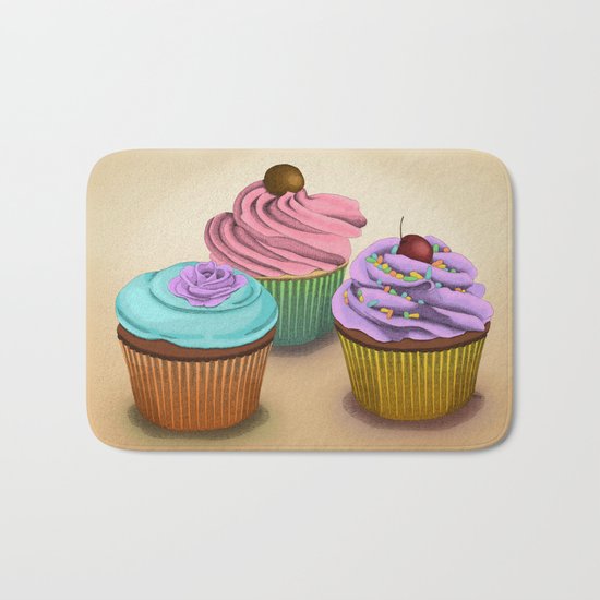 Cupcakes! Bath Mat