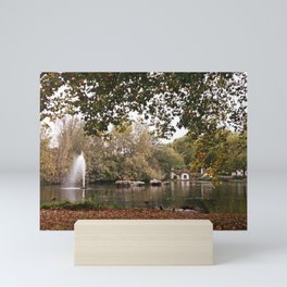 Autumn lake Mini Art Print