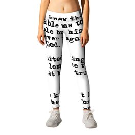 When he kissed this girl - The Great Gatsby - Fitzgerald quote Leggings