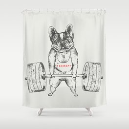 Frenchie Lift Shower Curtain