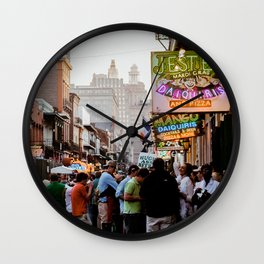 Bourbon Street, New Orleans Wall Clock